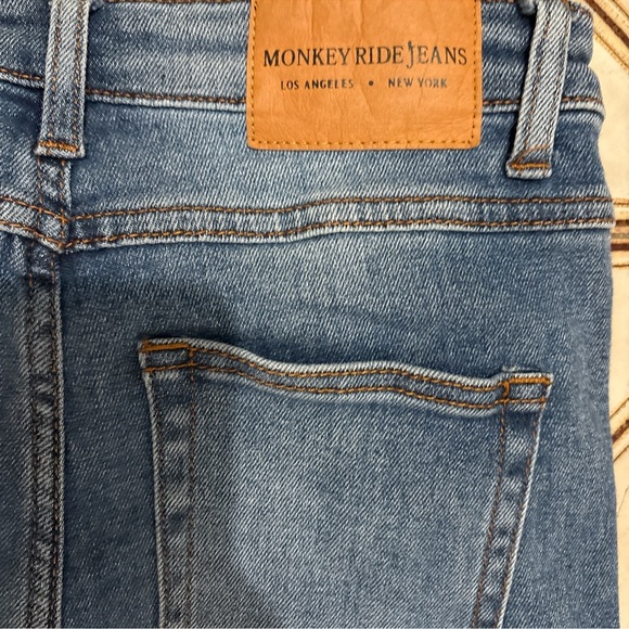 Monkey Ride Jeans 5/27 Original Vintage Straight Leg Stretch Denim Pants High - Picture 5 of 5